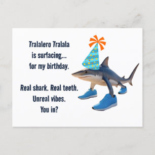 Postal De Anuncios Cumpleaños del Personalizable Tralala Tralero
