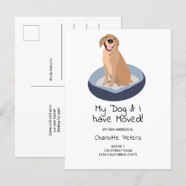 Postal De Anuncios Curioso ilustracion de perro labrador lindo movién