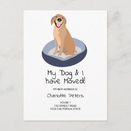 Postal De Anuncios Curioso ilustracion de perro labrador lindo movién