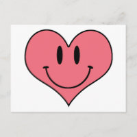 Cute Cartoon Corazón Smilie Guarde la Fecha!