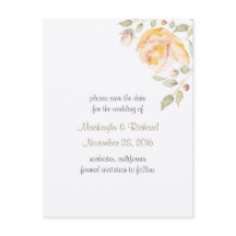 Cute Rosa de Acuarela Save the Date