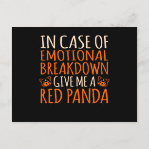 Postal De Anuncios Dame un panda rojo, animal de compañía lindo, aman