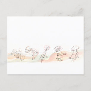 Postal De Anuncios Danza de la celebración del encogimiento de
