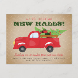 Postal De Anuncios Decorando Nuevos Pasillos Camión De Navidad Fiesta