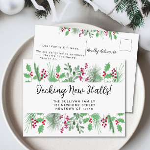 Postal De Anuncios Decorando Nuevos Pasillos Navidad Mudanza 