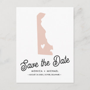 Postal De Anuncios ¡DELAWARE State Destination Wedding ANY COLOR!