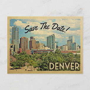 Postal De Anuncios Denver Save The Date Colorado