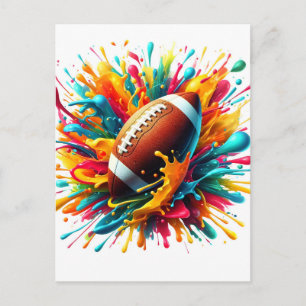 Postal De Anuncios Deportes de pelota de juego de salpicaduras de col