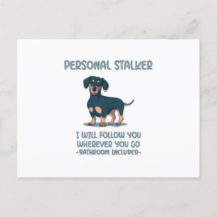 Postal De Anuncios Depósito personal de Dachshund