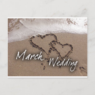 Postal De Anuncios Destino de playa de bodas de marzo... - Personaliz