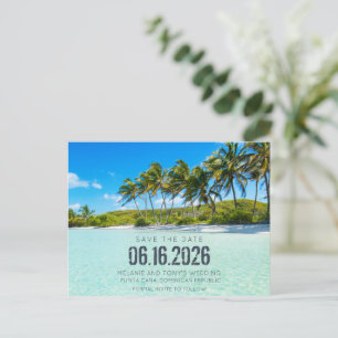 Postal De Anuncios Destinos de Playa con Naufragio Guardar las Fechas