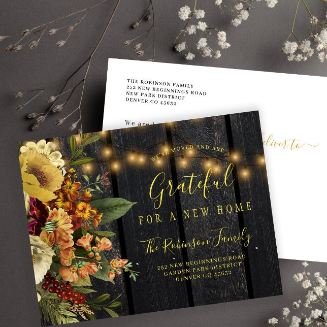 Postal De Anuncios Día de Acción de Gracias nueva casa para las fiest (Subido por el creador)