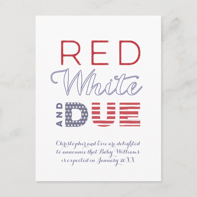 Postal De Anuncios Día de la Independencia del 4 de julio Día del Tra (Anverso)