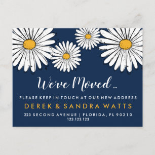 Postal De Anuncios Dibujo de tinta margarita de la casa móvil