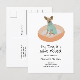 Postal De Anuncios Dibujo divertido de un perro chihuahua lindo movié