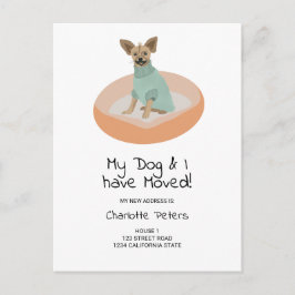 Postal De Anuncios Dibujo divertido de un perro chihuahua lindo movié