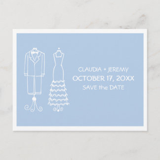 Postal De Anuncios Dibujos de Boda | Guarde la Fecha