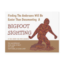 Dirección divertida linda que camina de Bigfoot