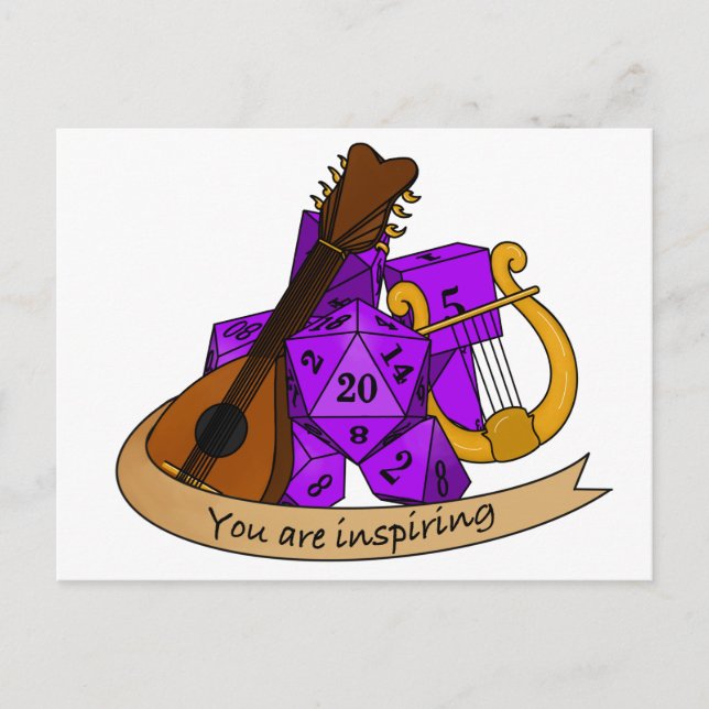 Postal De Anuncios Diseño de Bard Dice (Anverso)