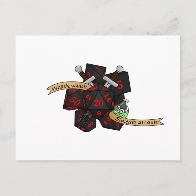 Postal De Anuncios Diseño de dados de moda (Anverso)