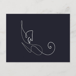 Postal De Anuncios Diseño de un gato bonito   Amantes del gato 