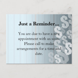 Postal De Anuncios Diseño financiero de signos de dólar con tonos gri