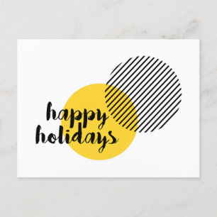 Postal De Anuncios Diseño moderno, simple y trendy de "Felices Fiesta