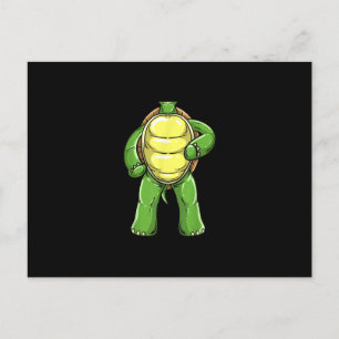 Postal De Anuncios Disfraz divertido de tortuga sin cabeza para Hallo