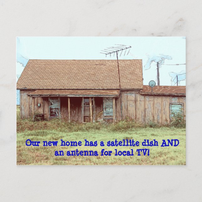 Postal De Anuncios ¡Dish Y Antena! - Divertido cambio de dirección (Anverso)