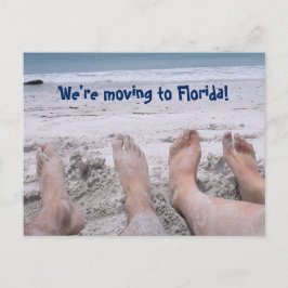Postal De Anuncios Divertido cambio de dirección a Florida