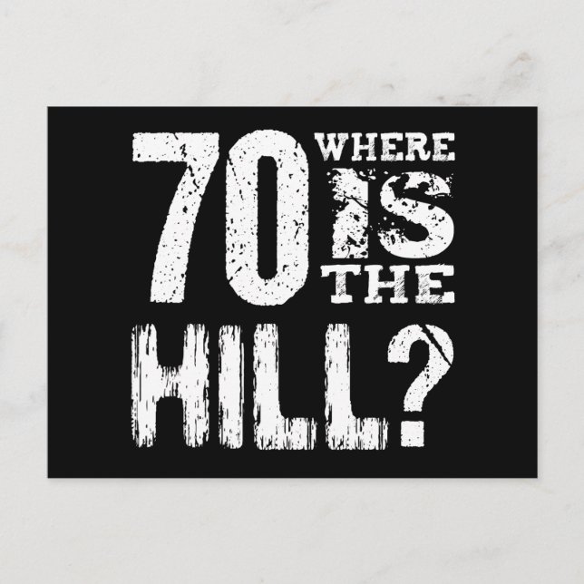 Postal De Anuncios Divertido cumpleaños 70 años Salven la fecha V05F (Anverso)