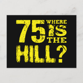 Postal De Anuncios Divertido Cumpleaños 75 Años Save the Date V01G