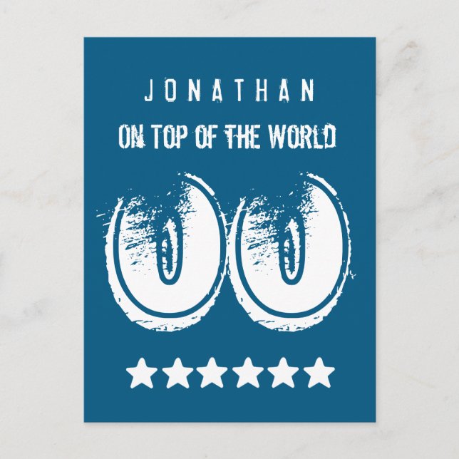 Postal De Anuncios Divertido en la parte superior del cumpleaños B05  (Anverso)