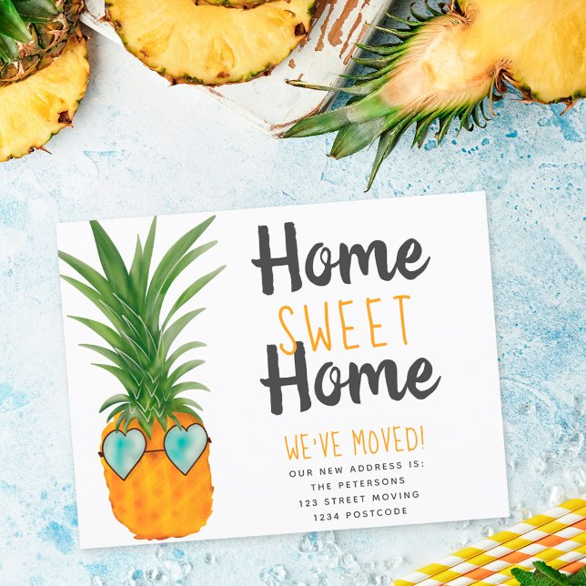 Postal De Anuncios Divertido hogar de piña dulce hogar en movimiento (Subido por el creador)