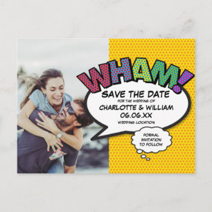 Postal De Anuncios Diviértete con Fotos Modernas Coloridas WHAM Rese
