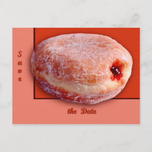 Postal De Anuncios Dona Relleno de Mermelada