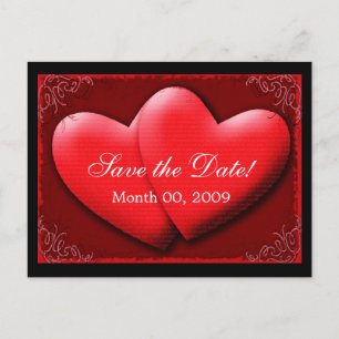 Postal De Anuncios ¡Dos Corazones, Guarden la Fecha!