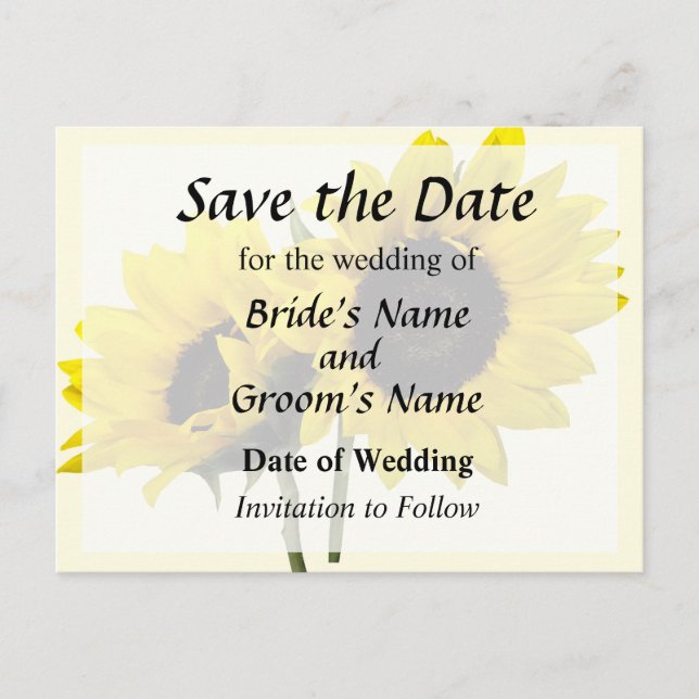 Postal De Anuncios Dos girasoles (Anverso)