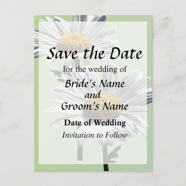 Postal De Anuncios Dos margaritas en sol salvan la fecha (Anverso)