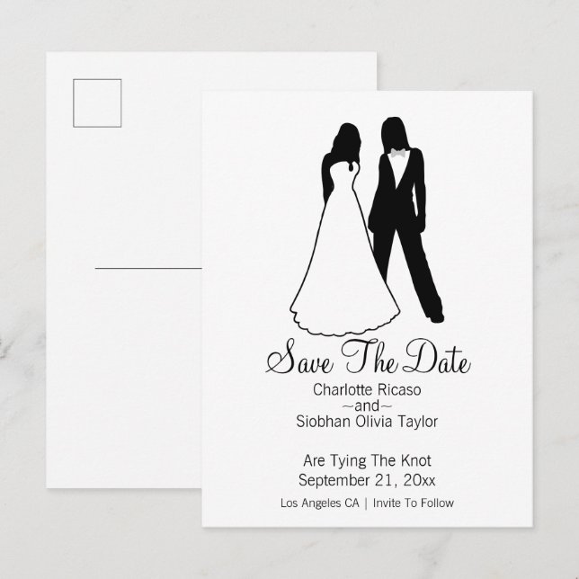 Postal De Anuncios Dos novias salvan al Boda de fechas (Anverso / Reverso)