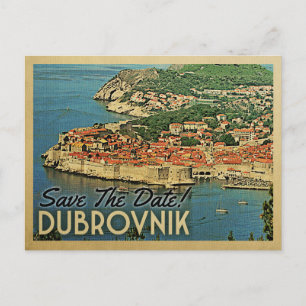 Postal De Anuncios Dubrovnik Guarde La Fecha Vintage Croacia