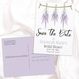 Postal De Anuncios Ducha De Novias Ahorre Los Paquetes De Lavanda Sec
