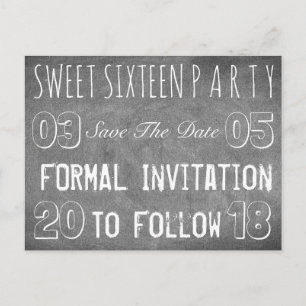 Postal De Anuncios Dulce Fiesta De Cumpleaños De 16 Salven El Cartel
