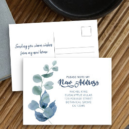 Postal De Anuncios Dusty Eucalyptus Watercolor Foliage Moving