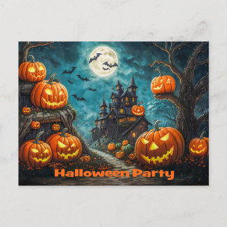 Postal De Anuncios Einladungskarte für eine Halloween Party