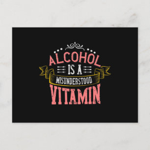 Postal De Anuncios El alcohol es una vitamina mal entendida