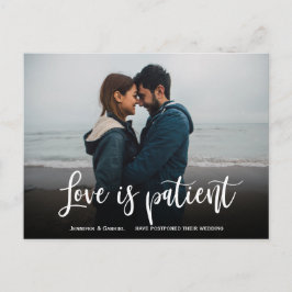 Postal De Anuncios El amor boda es la foto simple pospuesta por el pa