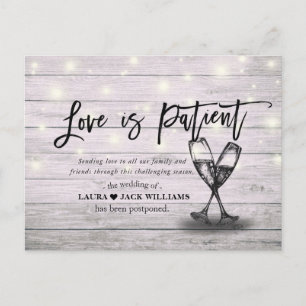 Postal De Anuncios El amor es el aplazamiento del Boda paciente repro