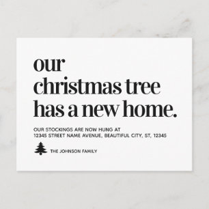 Postal De Anuncios El Árbol De Navidad Tiene Nueva Dirección Domicili