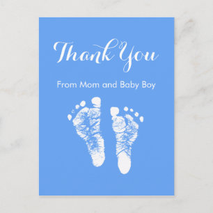 Postal De Anuncios El bebé le agradece las huellas recién nacidas